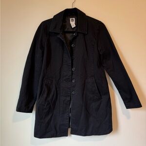 Vintage GAP navy blue mac coat small